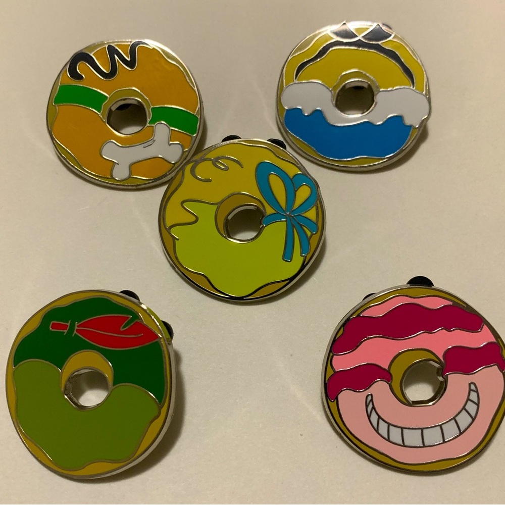 Disney Pins 5 pack Donut character pins